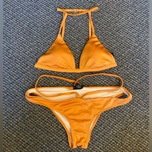 Orange LA Hearts Bikini